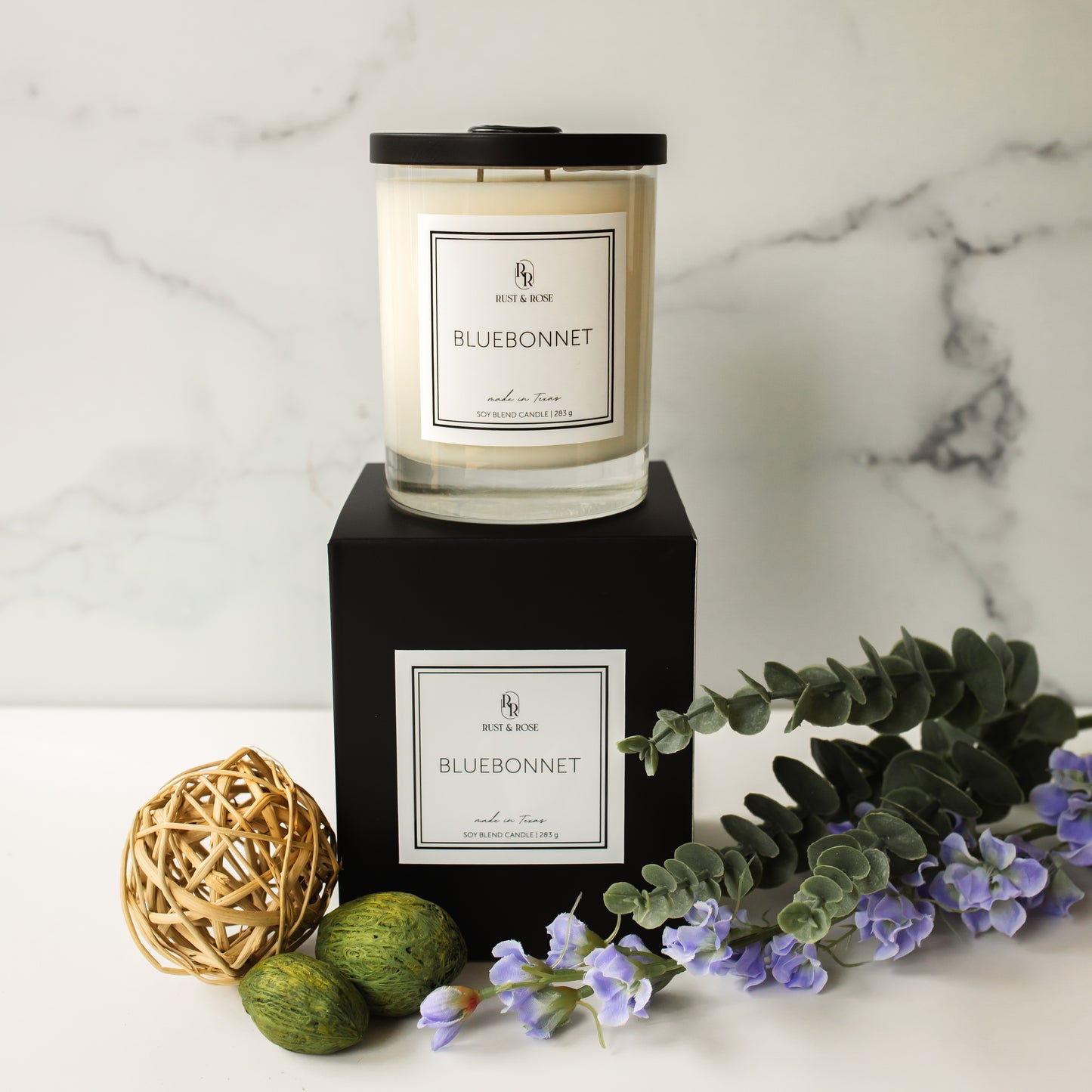Bluebonnet Large Candle