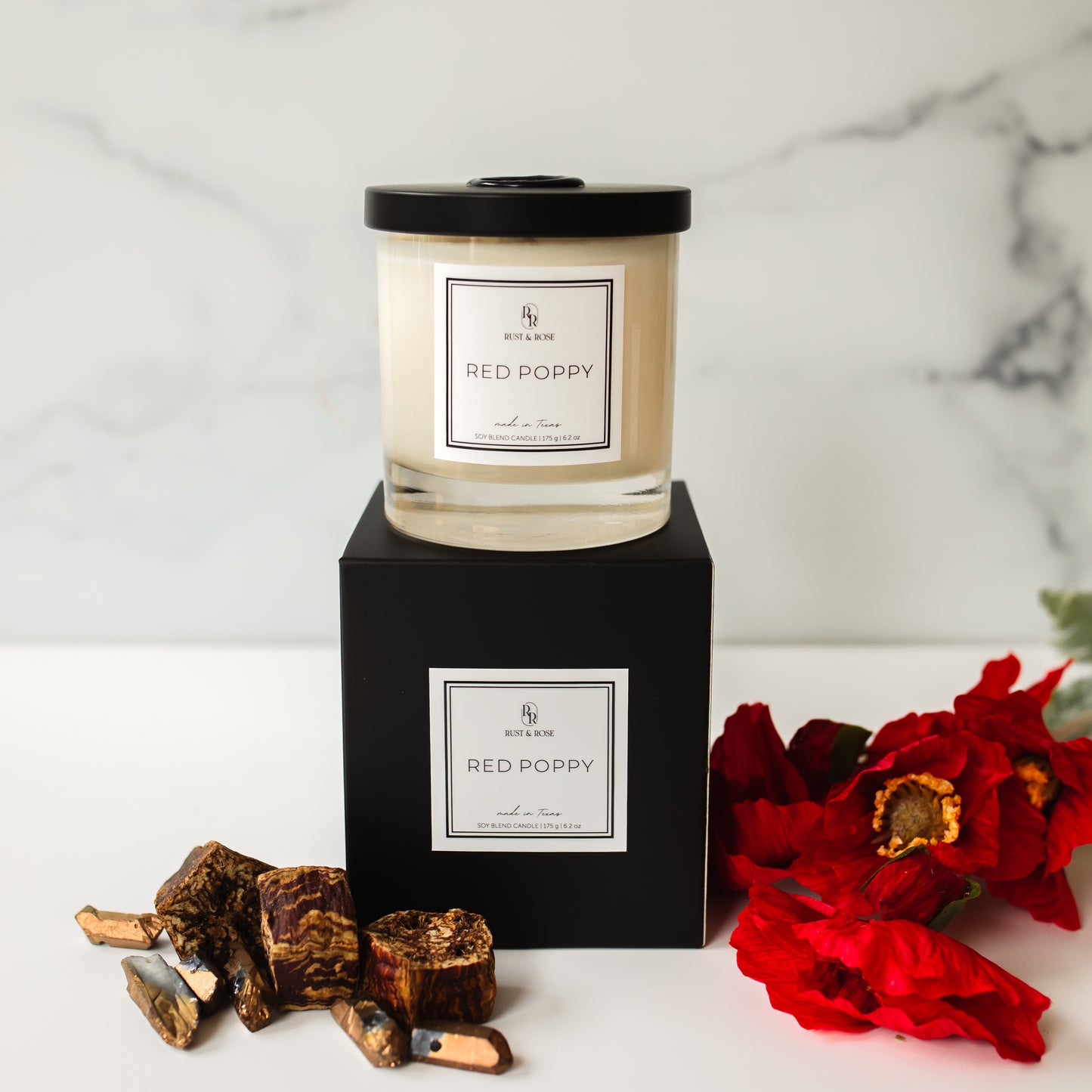 Red Poppy Medium Candle