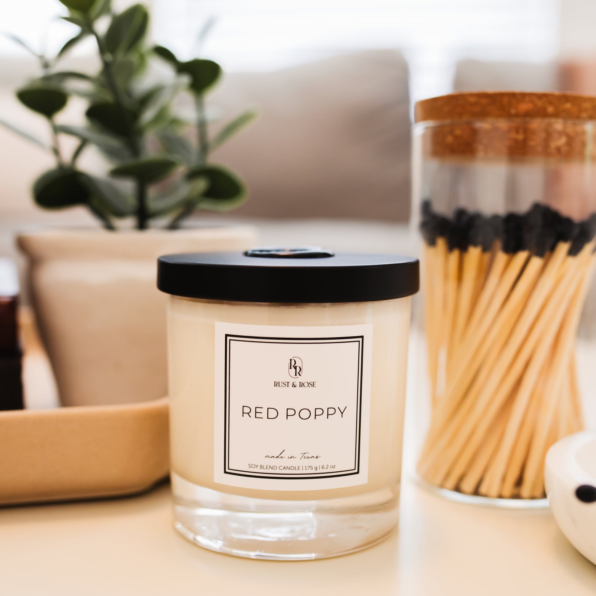 Red Poppy Candle Lifestyle